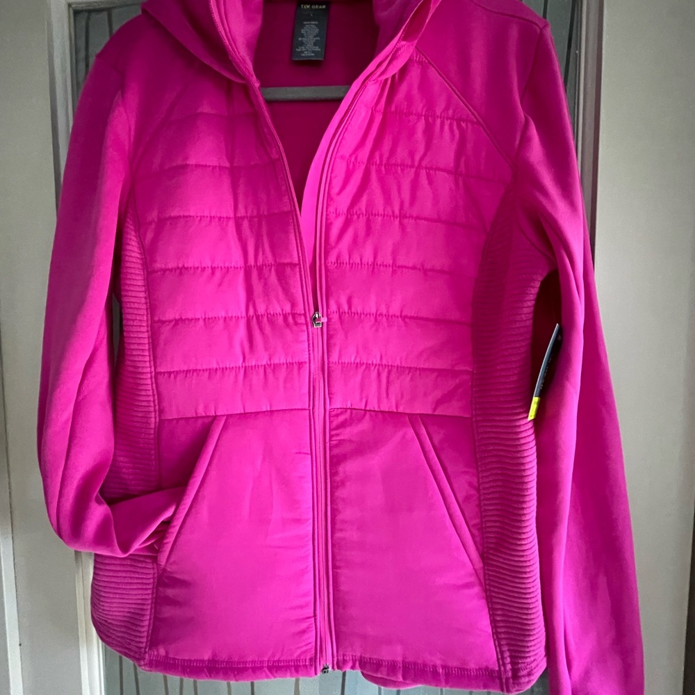 Tek Gear Women's Vibrant Pink Athletic Jacket.